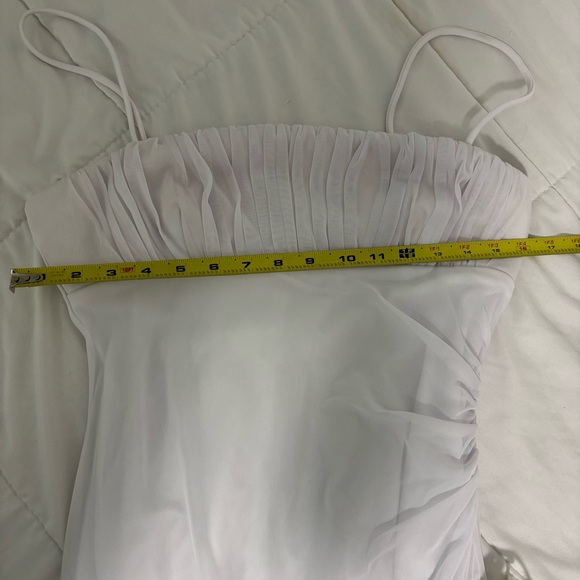 White Ruffled Dress - Picture 3 of 4